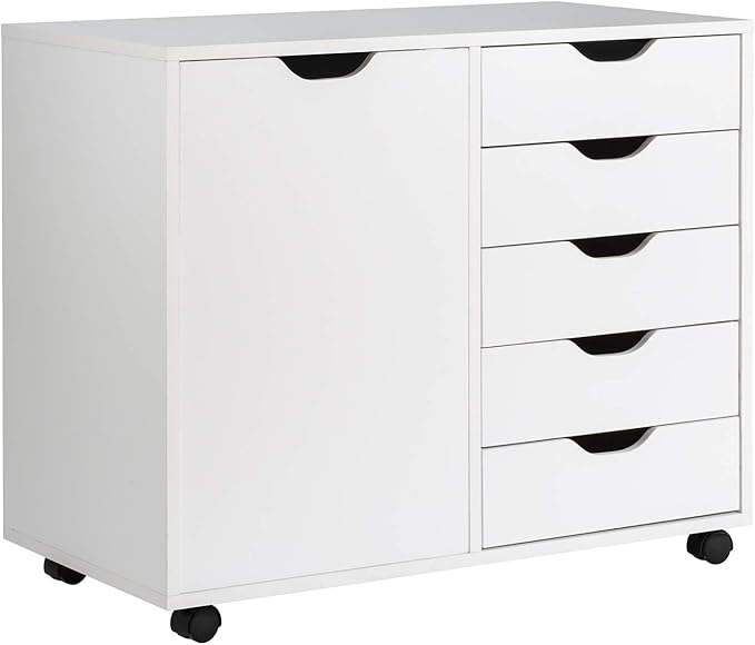 Giantex File Cabinet, Mobile Lateral Filing Cabinet by Giantex