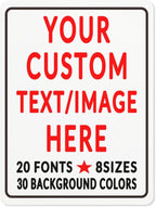 Custom Sign Personalized Custom Metal Sign, Customize by Custom