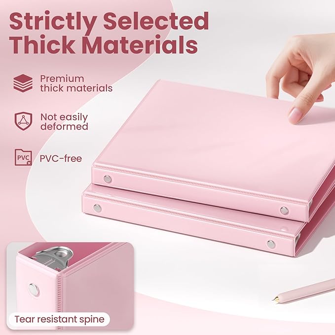 SUNEE 3 Ring Binder 1/2 Inch 1 Pack - Image 4