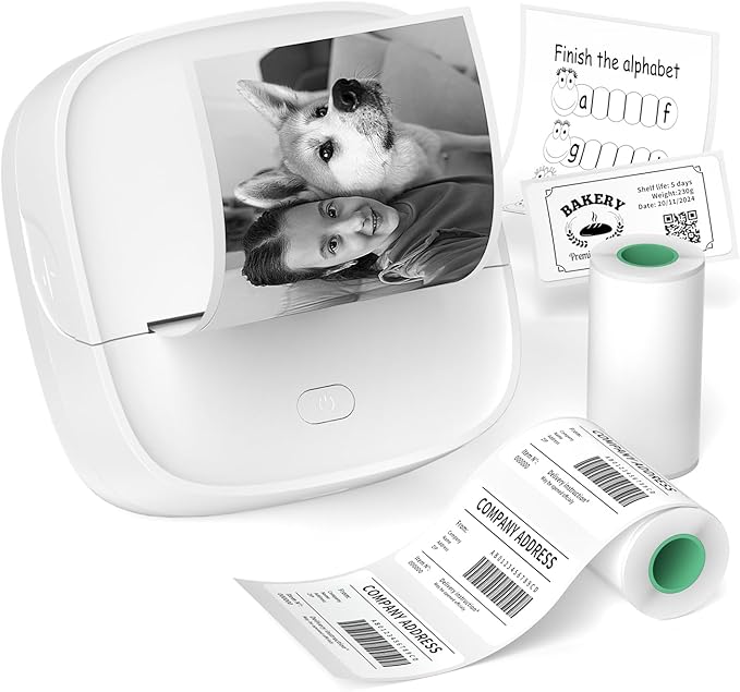 Gloryang JD-23 Sticker Printer, Mini Portable Thermal Printer Print Pod by Gloryang