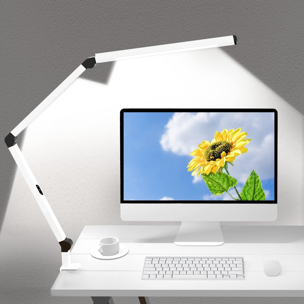 micomlan led desk lamp with clamp, dual light, main product view