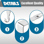 Amylove 12 Pcs Adjustable Cubicle Hanger Universal Partition Metal Cubicle - Image 4