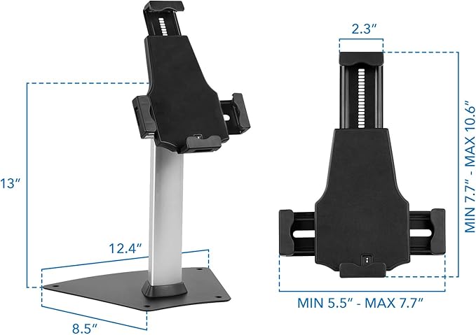 Mount-It! iPad Stand, Secure Universal Tablet Kiosk POS Locking Tablet - Image 6