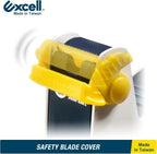 Excell ET-117 Heavy Duty Steel Desk Tape Dispenser 1" Wide 3" Core | With Safety Blade Cover, Desk Top Dispenser for Home,Office, Shop, Retail Store and Warehouse Wrapping Purpose