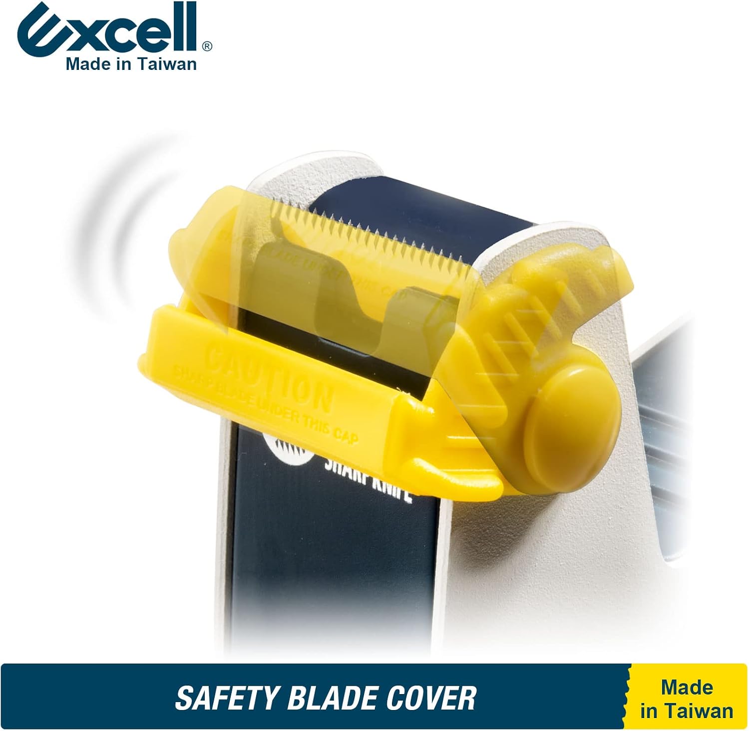 Excell ET-117 Heavy Duty Steel Desk Tape Dispenser 1" Wide 3" Core | With Safety Blade Cover, Desk Top Dispenser for Home,Office, Shop, Retail Store and Warehouse Wrapping Purpose