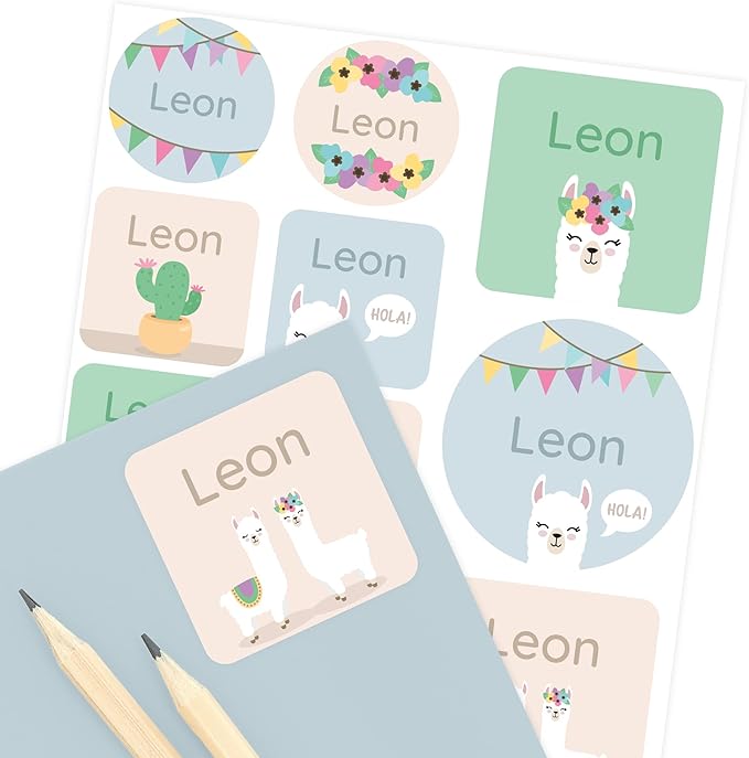 Large Name Labels for Kids by Teddylabels