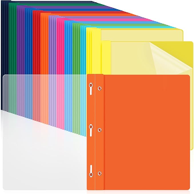 Feifeiya 48 Pack Plastic Report Covers by Feifeiya