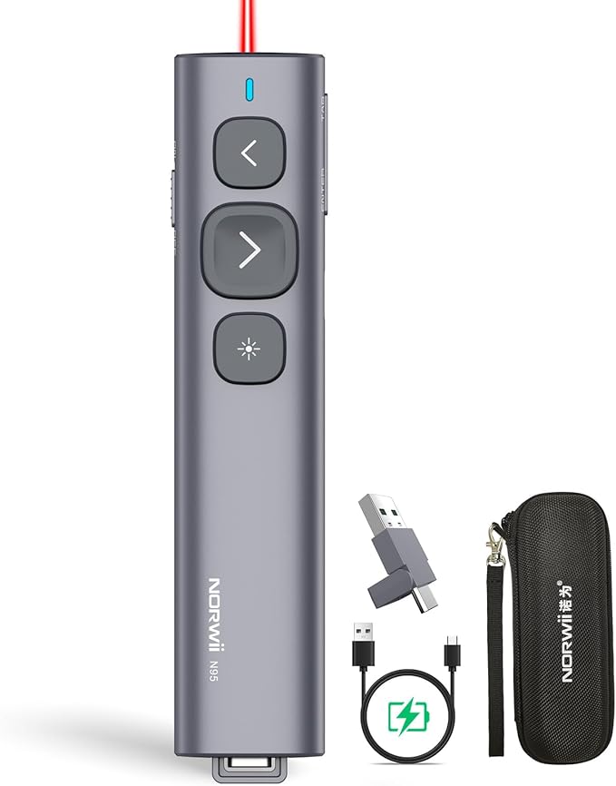 Norwii N95 Presentation Clicker, PowerPoint Clicker by Norwii