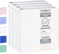 POPRUN 3 Ring Binder 1.5 Inch, Holds 325 Sheets of 8.5 x 11 Paper, Extra by POPRUN