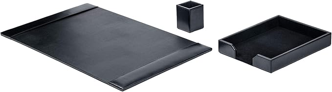 Dacasso Bonded Set Luxury Leather Desk Pad & Desk Organization Essentials - Image 2