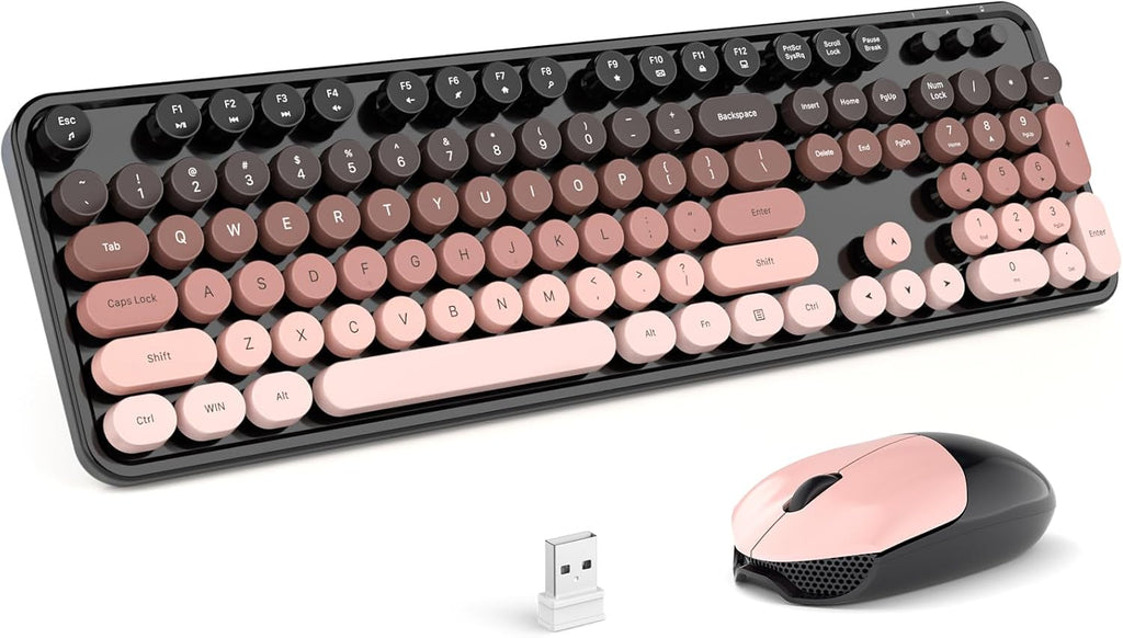 MOFII Wireless Keyboard and Mouse Combo, Full Size 2.4G Plug and Play