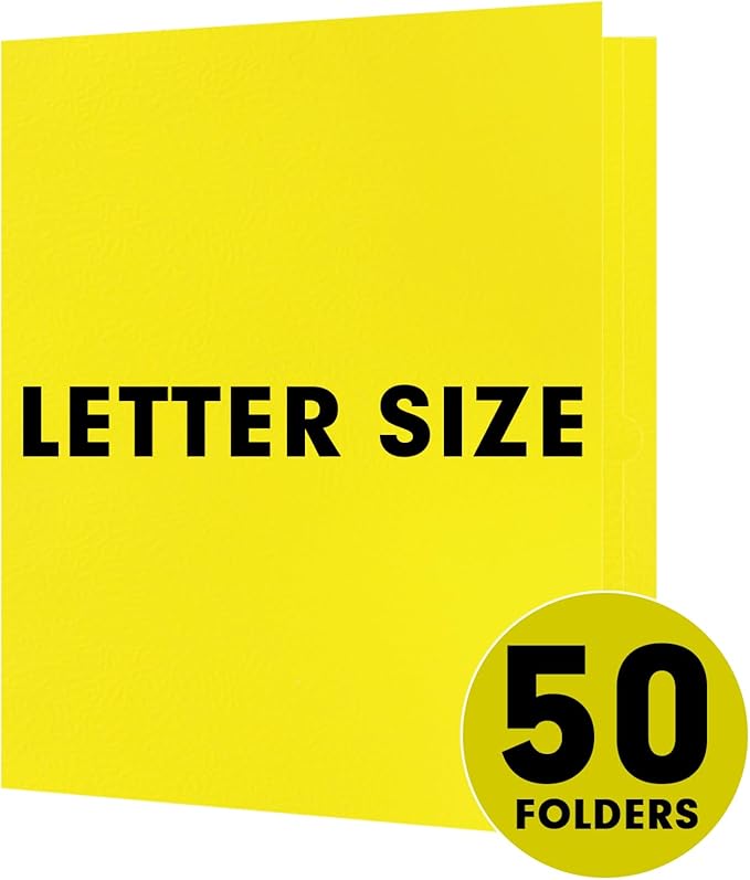 Two Pocket Folders, RAZCC 50 Pack 2 Pocket Folders Fit Letter Size Paper - Image 4