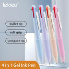 Lekreo Multi-color Ballpoint Pens, 4-in-1 Colored Pens 0.7 Medium Fine Point - Image 2