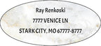 Made in USA Custom Return Address Stickers Labels Customized Mailing Label by HOOKAH+SUN