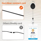 5 Pack ID Badge Holder, Badge Holder Retractable Clip - Image 5