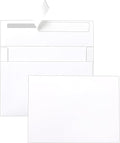 Silunkia 100 Packs White Single Panel Blank Cards and Envelopes 5 x 7 Heavy by Silunkia