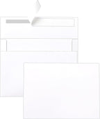 Silunkia Single Panel White Thank You Cards and Envelopes 4.25 x 5.5 by Silunkia