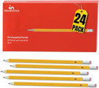 1InTheOffice Pre Sharpened Pencils #2, Pencils by 1InTheOffice