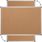 VIZ-PRO Cork Notice Board, 18 X 12 Inches, Cork Bulletin Board - Image 3