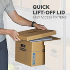 Bankers Box Small Classic Moving Box 20 Pack, Reinforced Handles, Tape-Free - Image 6