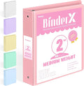 Sooez BinderX Extra Durable 3 Ring Binder, Round Ring 2 Inch Binders, Fits 450 by Sooez