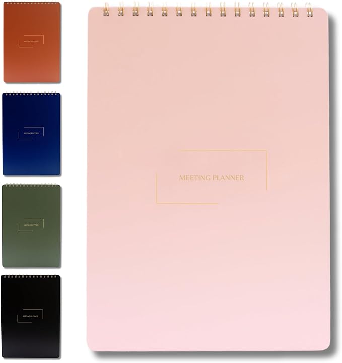 Merely Home | Meeting Notebook for Work | 8.25" x 11.75" | Project Planner | by MerelyHome