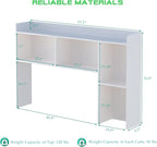 OSCHF Wooden Desktop Hutch Bookshelf - Image 3