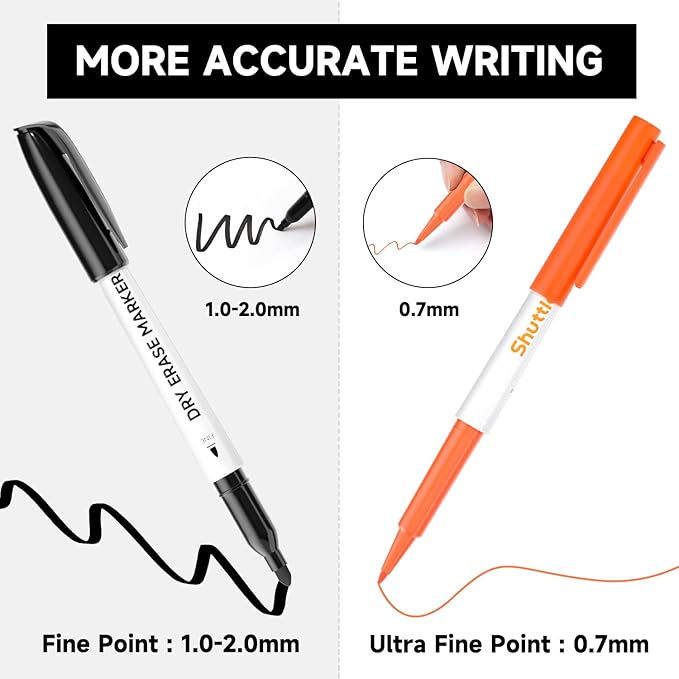 Shuttle Art Ultra Fine Dry Erase Markers, 15 Colors Whiteboard Markers - Image 5