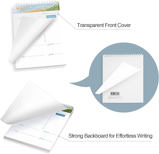 Weekly Planner Notebook, To Do List Notepad - Image 3