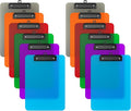 Zoenley A4 Plastic Clipboard Set of 12, Colorful 12.5 x 9 Letter Size by Unknown