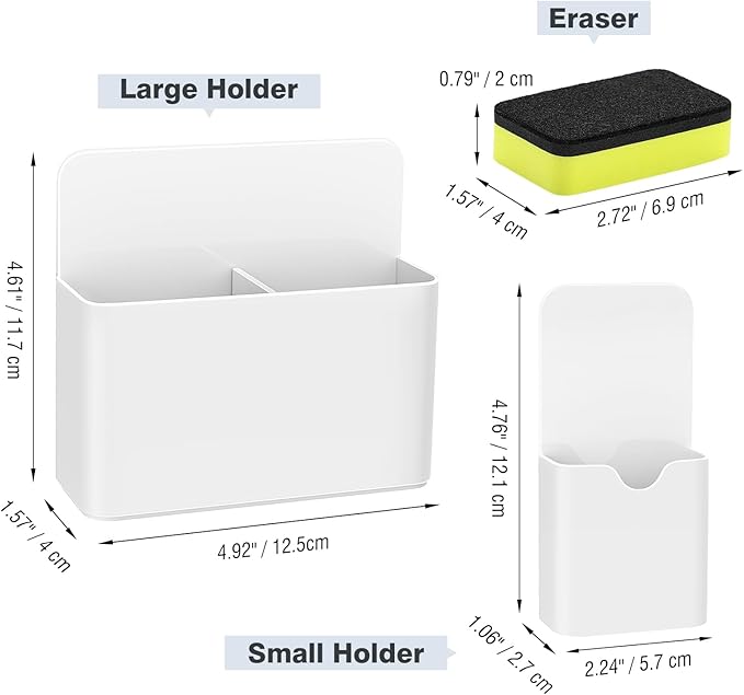 MoKo Magneitc Dry Erase Marker Holder Set, 1 Large - Image 7