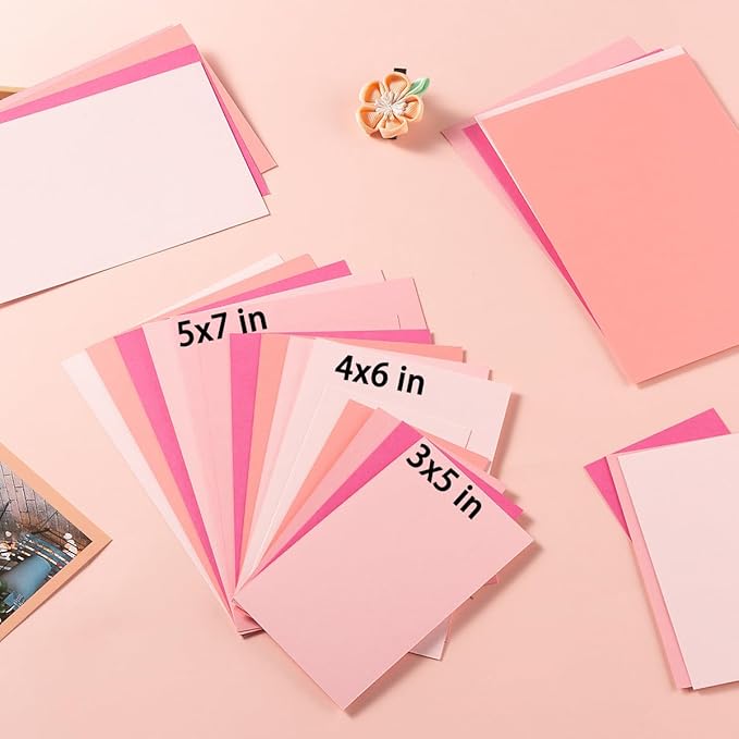 50 Sheets 3x5 Small Colored Cardstock Paper 5 Colors Blank Flash Cards - Image 6