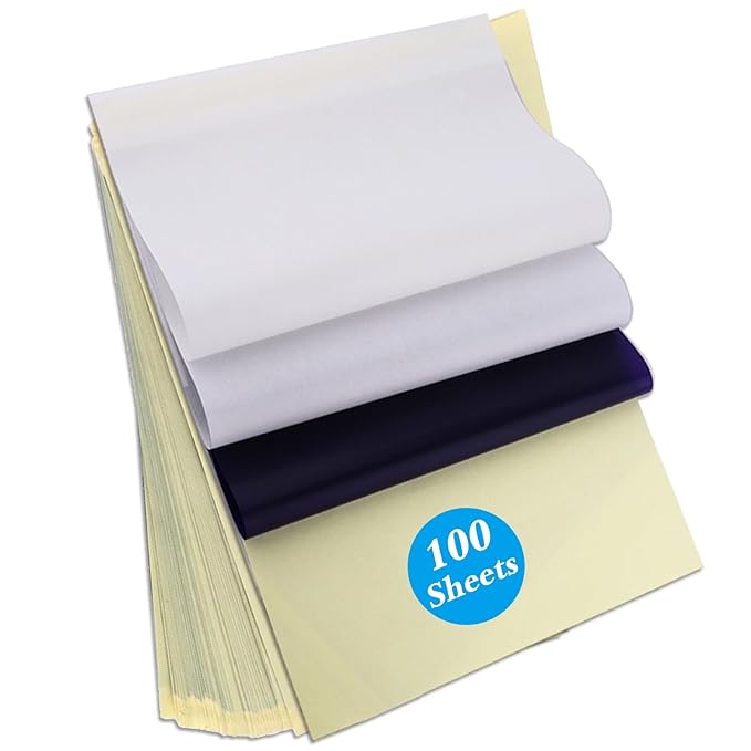 Yangna Tattoo Transfer Paper 100 Sheets Bulk A4 Thermal Stencil Paper by Yangna