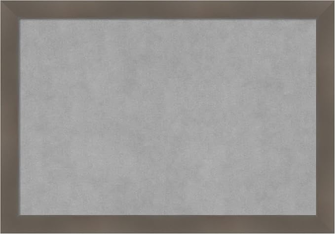 Amanti Art Grey Framed Magnetic Board 18x26 Medium Vision Board by AmantiArt