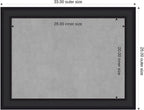 Amanti Art Black Framed Magnetic Board 25x33 Medium Vision Board - Image 2