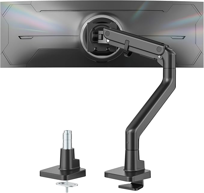 monTEK Heavy-Duty Monitor Arm for 17-57" Ultrawide Curved Screen, Supports up by monTEK