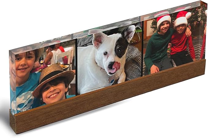 Artblox Personalized Office Desk Name Plate Custom Photo Prints On Acrylic Glass by Artblox