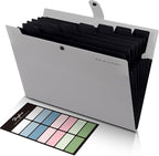 SKYDUE Accordion File Organizer, 8 Pockets Expanding File Folders, Portable by SKYDUE