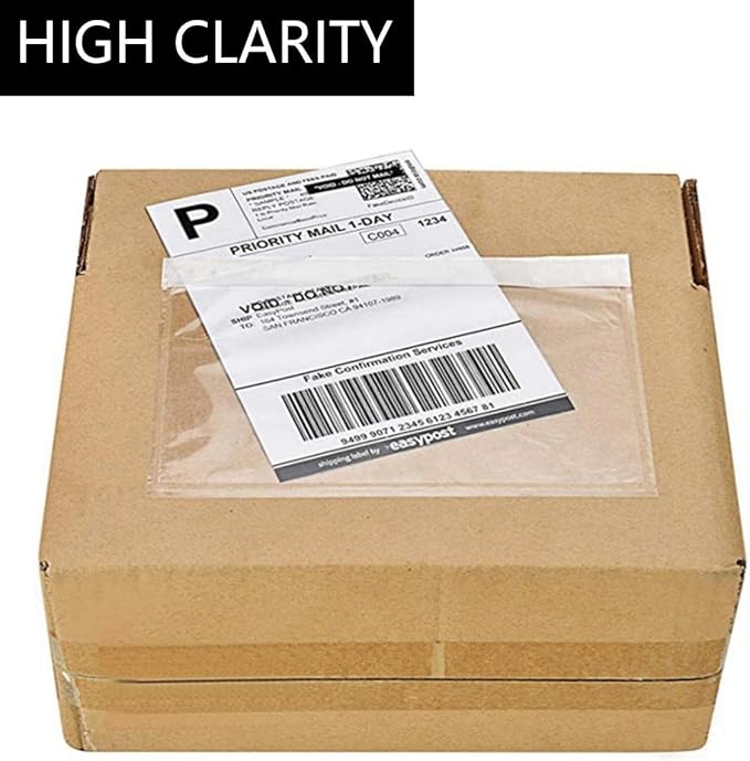 Clear Self-Adhesive Packing List Envelopes, Label Envelopes Pouches/Shipping - Image 5