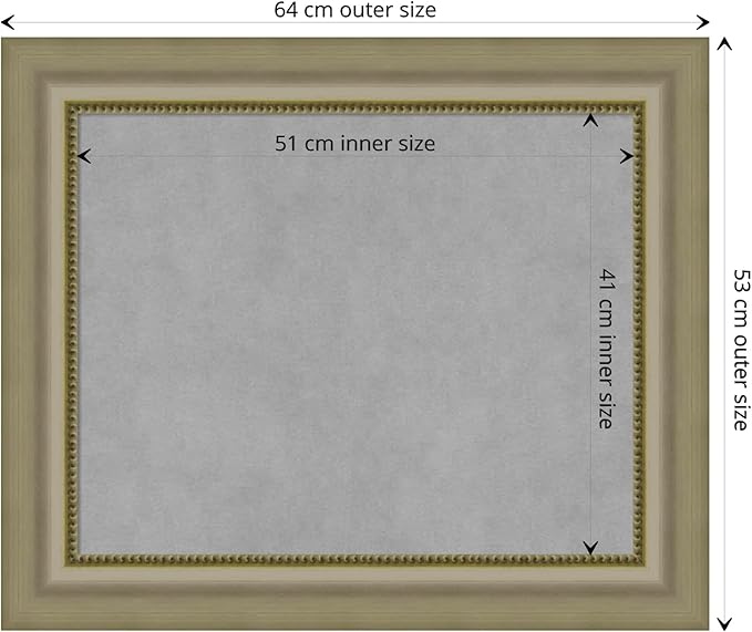 Amanti Art Silver Framed Magnetic Board 21x25 Small Vision Board - Image 4
