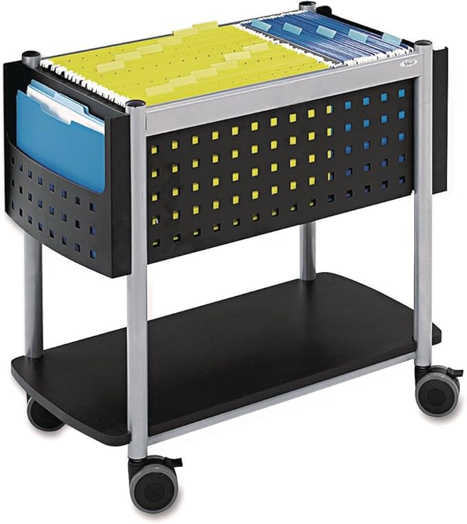 Safco, Scoot Open Top, Rolling Mobile File Cart, Fits Letter and Legal-Size by SafcoProducts