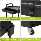 Sorgion 5 Tier Rolling Cart Organizer, Bathroom Cart Organizers - Image 4