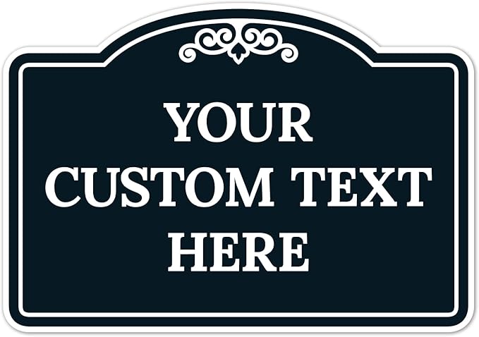 Custom Decorative Sign, Personalized Metal Sign by SigoSigns