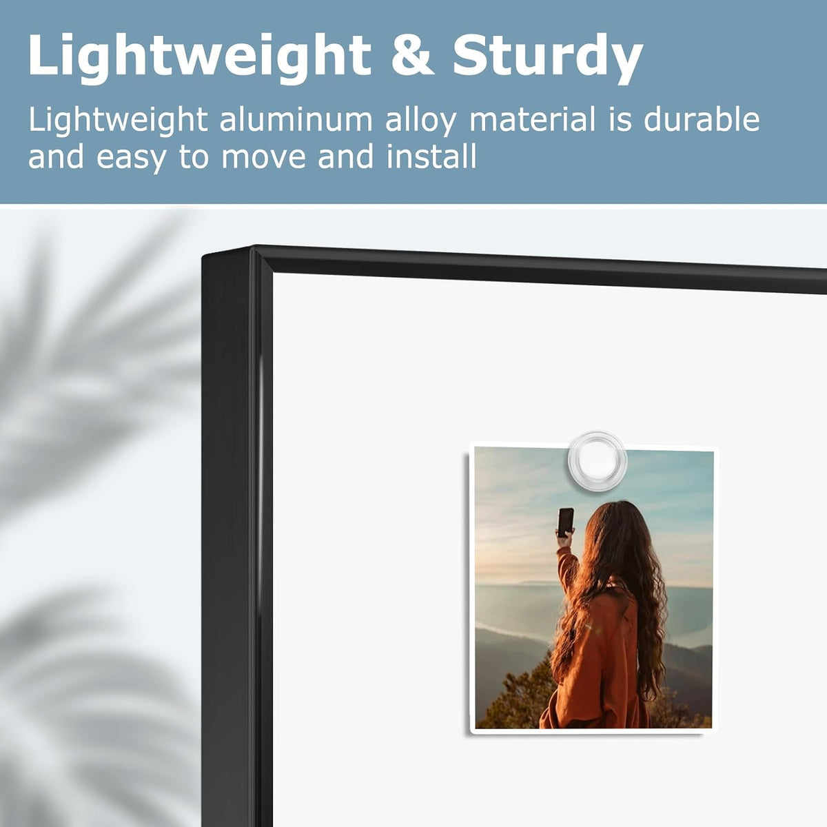 Large Magnetic Whiteboard, 36" x 24" Dry Erase White Board for Wall
