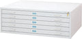 Safco Products Flat File for 48" W x 36" D Documents, 5-Drawer (Additional Options Sold Separately), White
