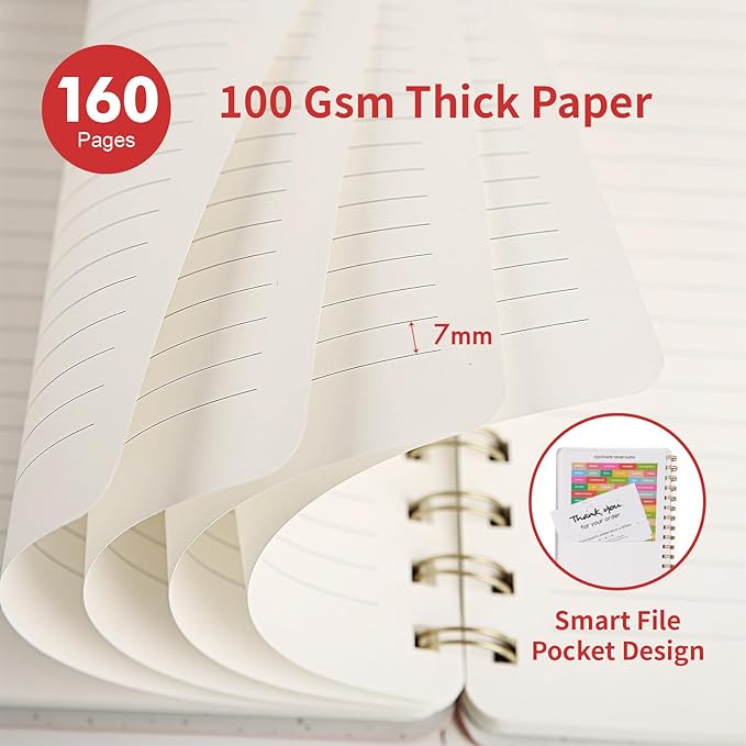Spiral Notebook-5.75" x 8.125" College Ruled Journal - Image 3