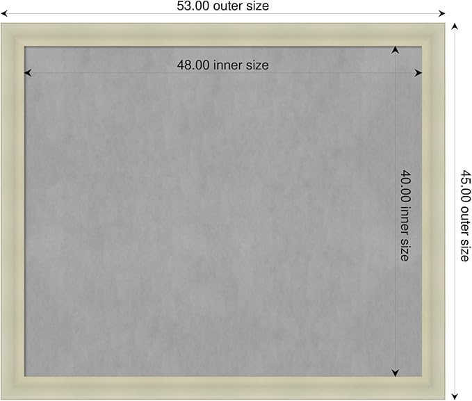 Amanti Art Silver Framed Magnetic Board 45x53 Oversize Vision Board - Image 2