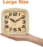 Tinload 5.5" Large Analog Alarm Clock Silent Non Ticking, Gentle Wake, Beep - Image 2