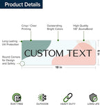 Custom Sign, Custom Street Sign, 11 Font Colors, 13 Font Styles, 4 Hole Options - Image 6