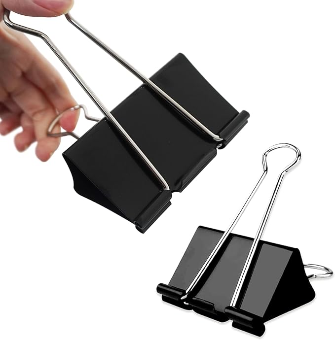 18 Pack 3 Inch Jumbo Binder Clips, Extra Large Binder Clips Heavy Duty Paper by Unknown